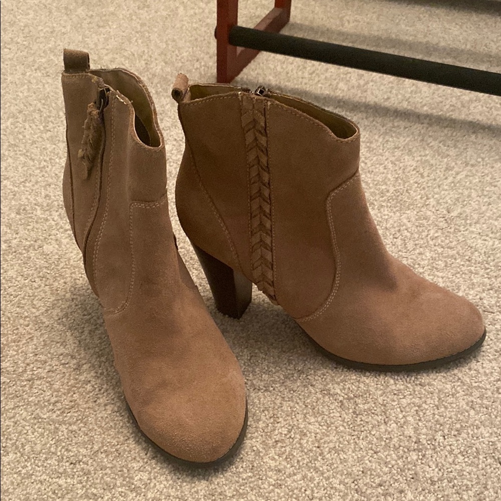 Tan Suede Ankle Boots